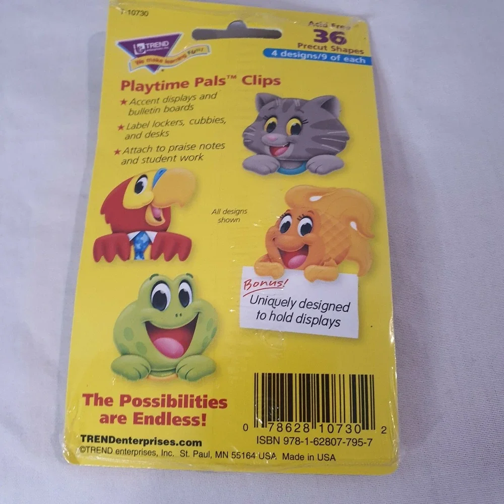 Teacher Resource 6 packs Mini Accents:‎ Car Lightbulb Candle Animals Smiley Face